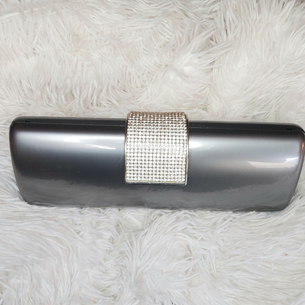 Brooks Brothers Chrome Crystal Clutch